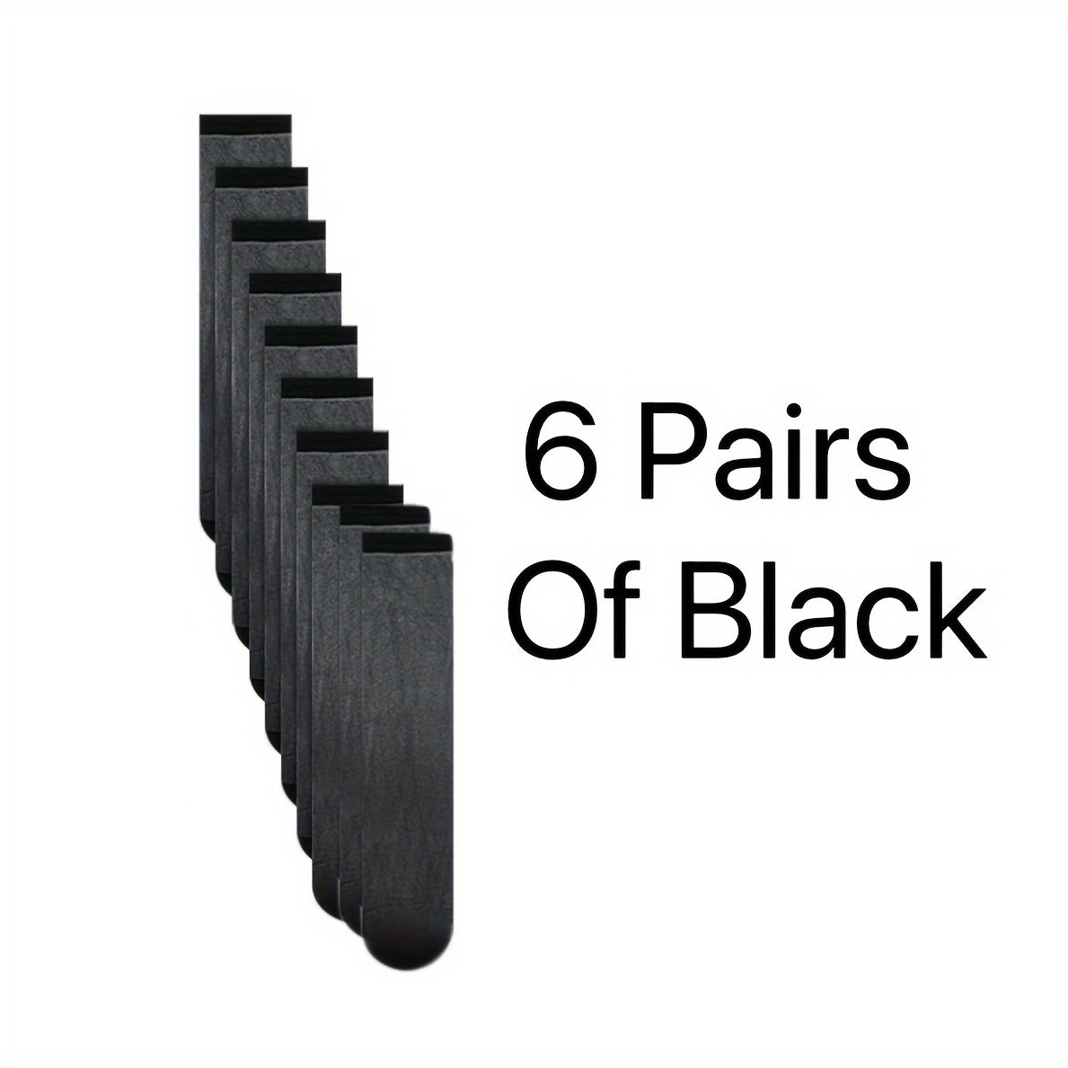 Plus Size Sheer Knee High Socks for Women 6 Pairs Nylon Ribbed Stockings in Black Light Brown Dark Brown