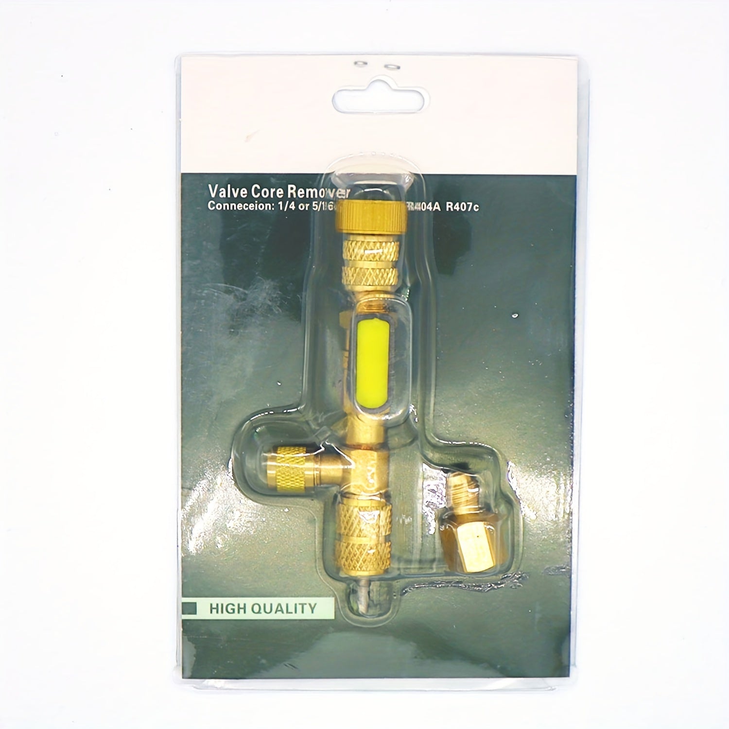 Juego de extractores de válvula para sistemas de refrigeración de aire acondicionado, herramienta de reparación doméstica de 1/4 de pulgada SAE