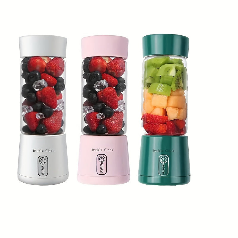 Wireless Portable Juicer with Glass and Plastic Body Rechargeable for Kitchen and Dining