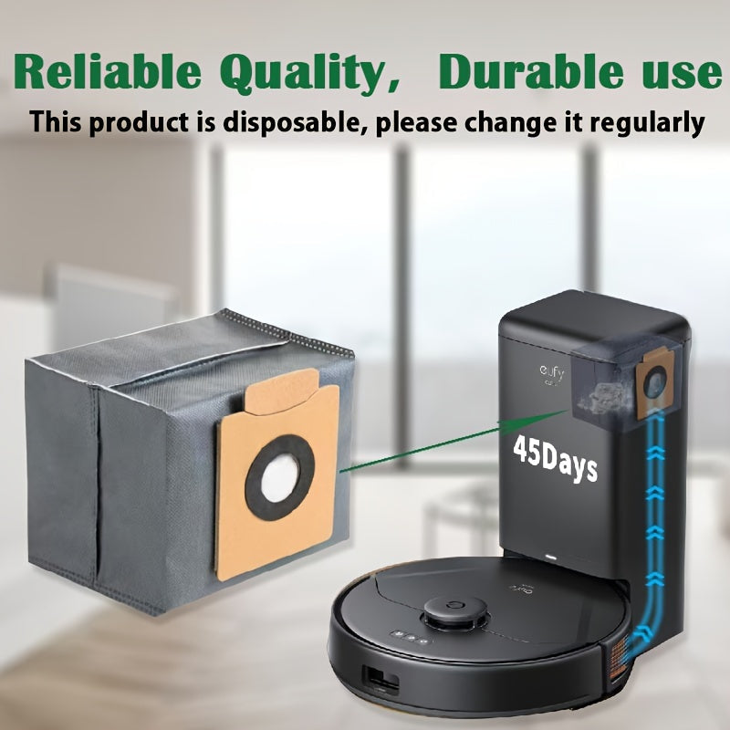 Robotic Vacuum Dust Bags Leak-Proof Easy to Replace for Eufy Models
