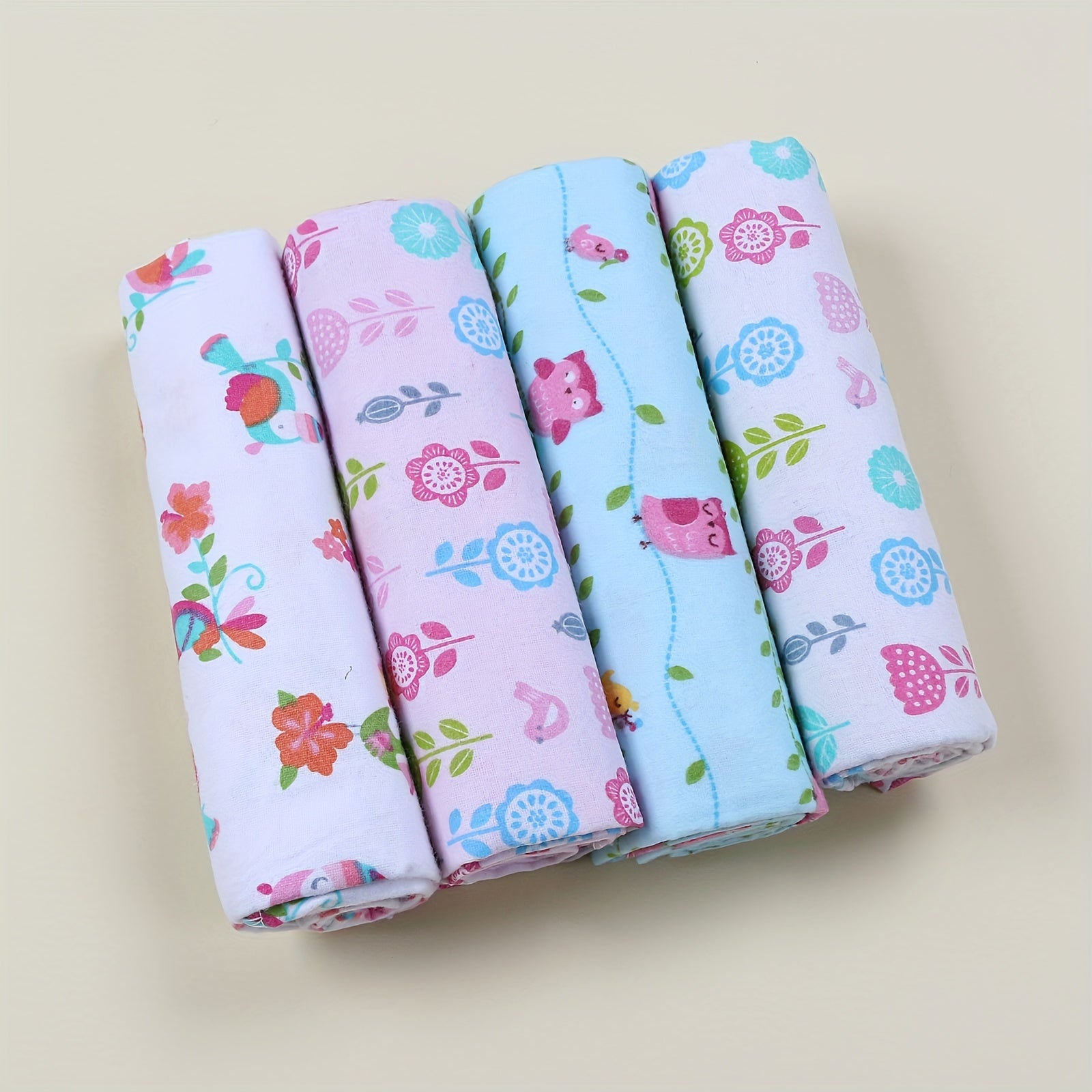 Детский комплект из 4-х пеленок, сделанных из полного фланели для дополнительной мягкости и комфорта