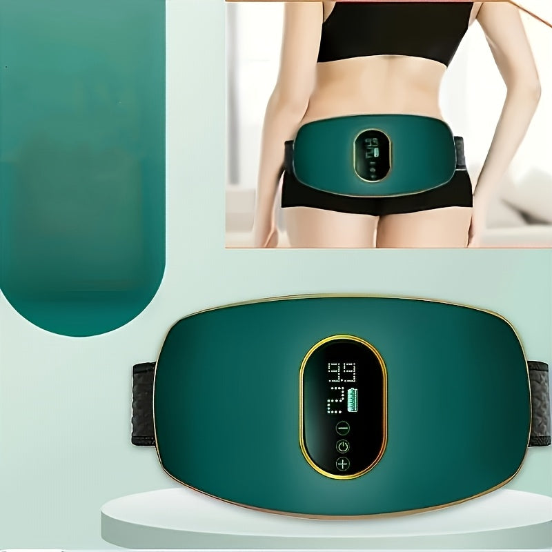 Teal USB Rechargeable Full Body Massager with Dual-Cycle Function and Digital Display