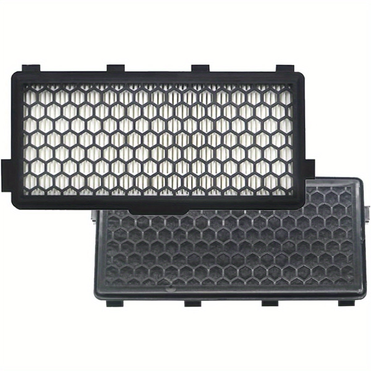 2pcs Air Purifier Filters for Vacuum Cleaners Pet Hair Removal Honeycomb Pattern