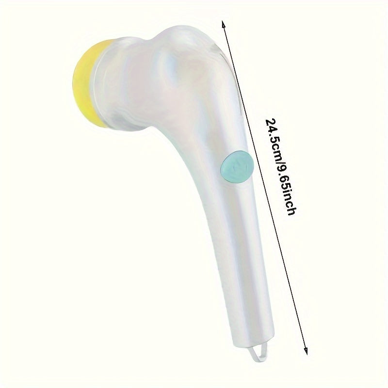 Rechargeable Electric Cleaning Brush Set with 5 Heads Handheld Scrubber for Home Kitchen Bathroom
