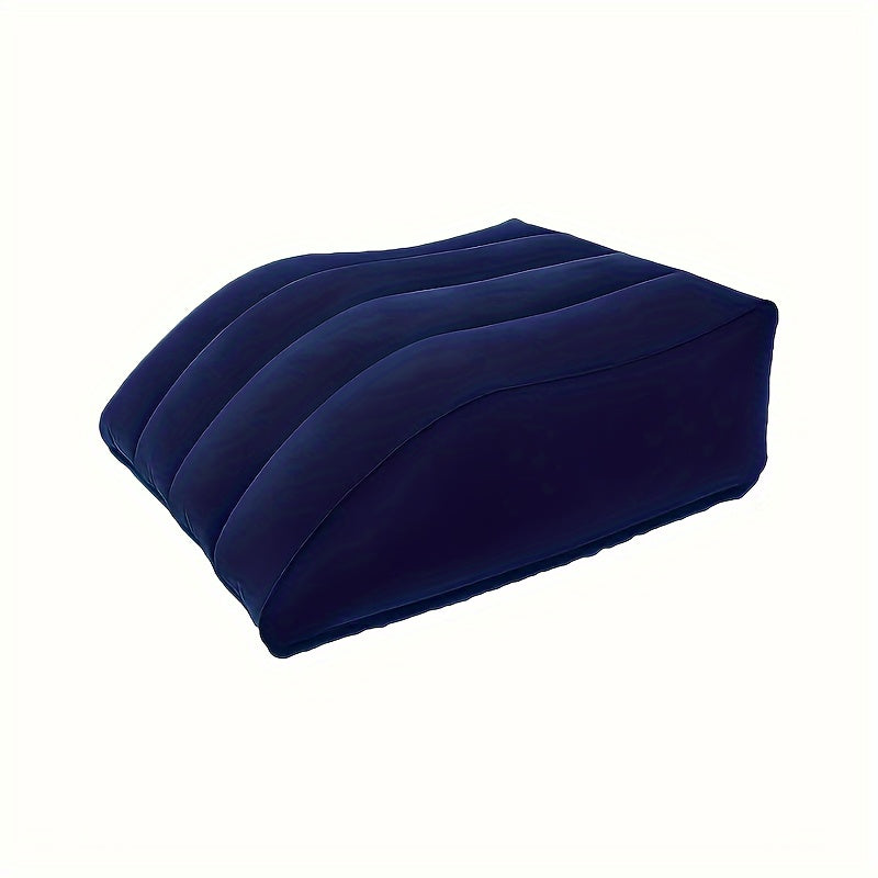 Inflatable Leg Pillow Polyester with Storage Nozzle for Comfort and Recovery