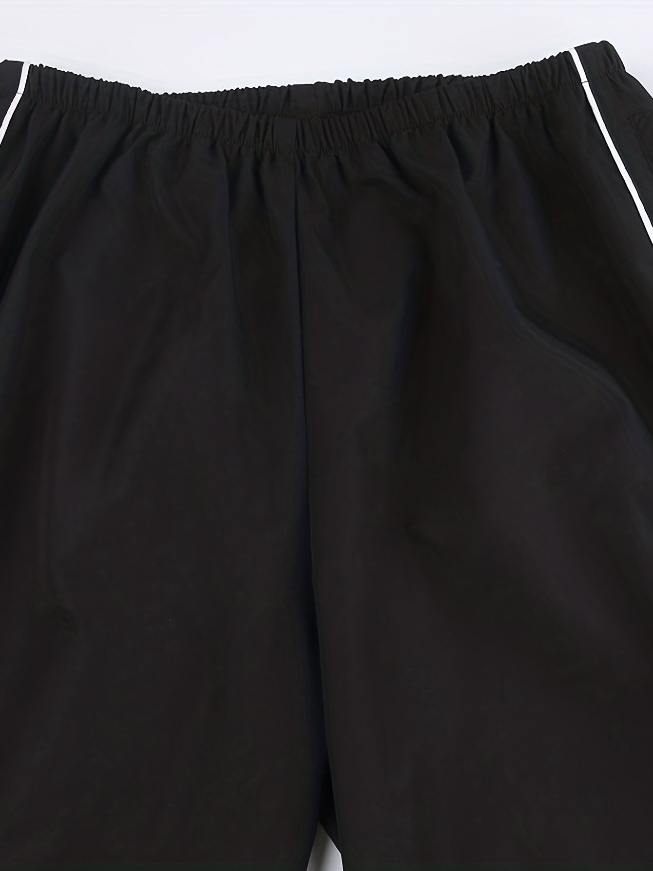 Pantalones con cordón para mujer con ribete de contraste, corte holgado para primavera y otoño