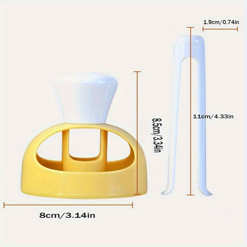 Uyda pishirish uchun mukammal 2 ta oson foydalaniladigan Donut tayyorlash to'plami, yopishmaydigan kesgich va botirish uchun tongs bilan