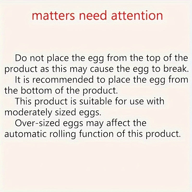 Automatic Egg Dispenser with 30 Egg Capacity, Stackable Plastic Organizer