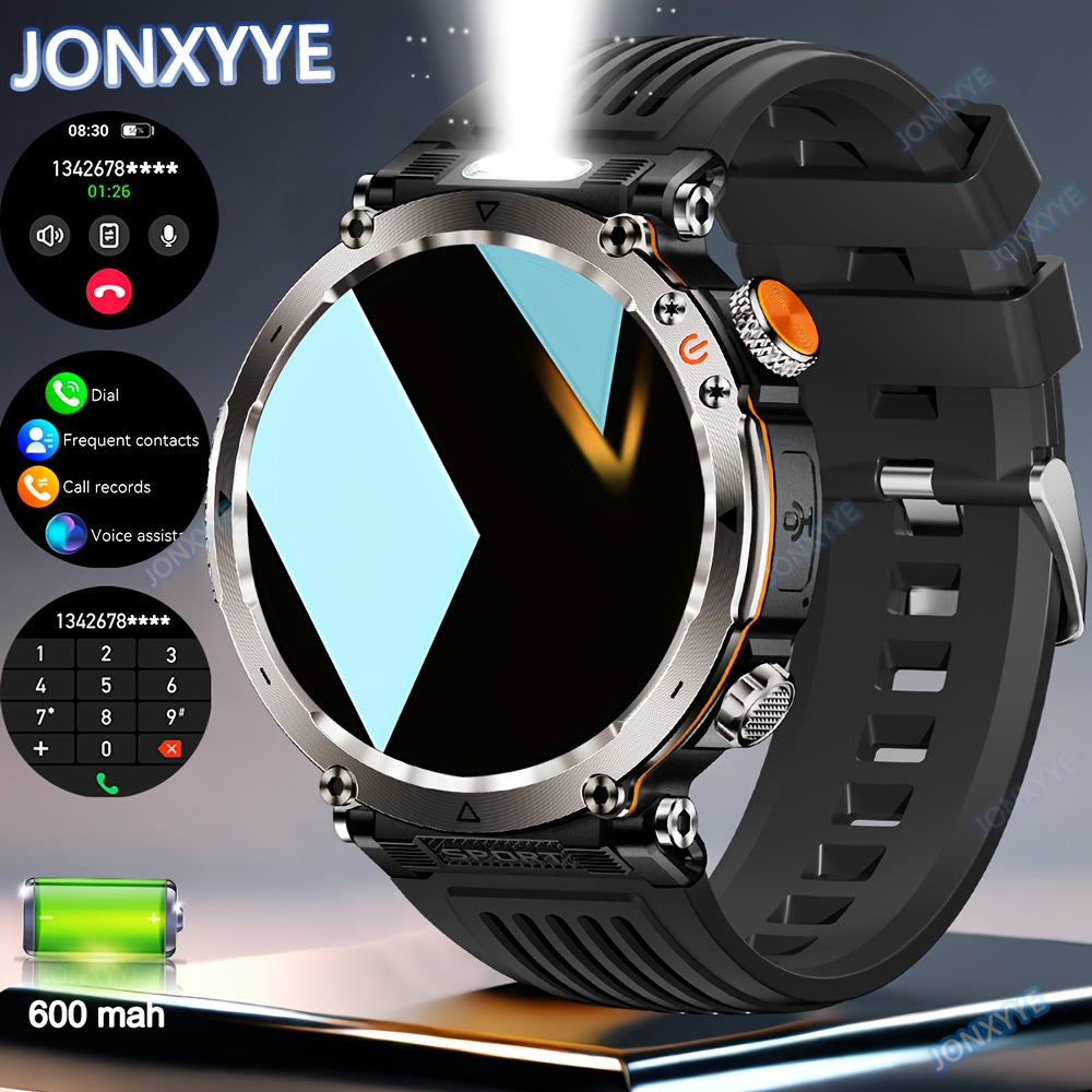Men's Rugged Smartwatch 1.7 Inch Touchscreen Fitness Tracker Waterproof