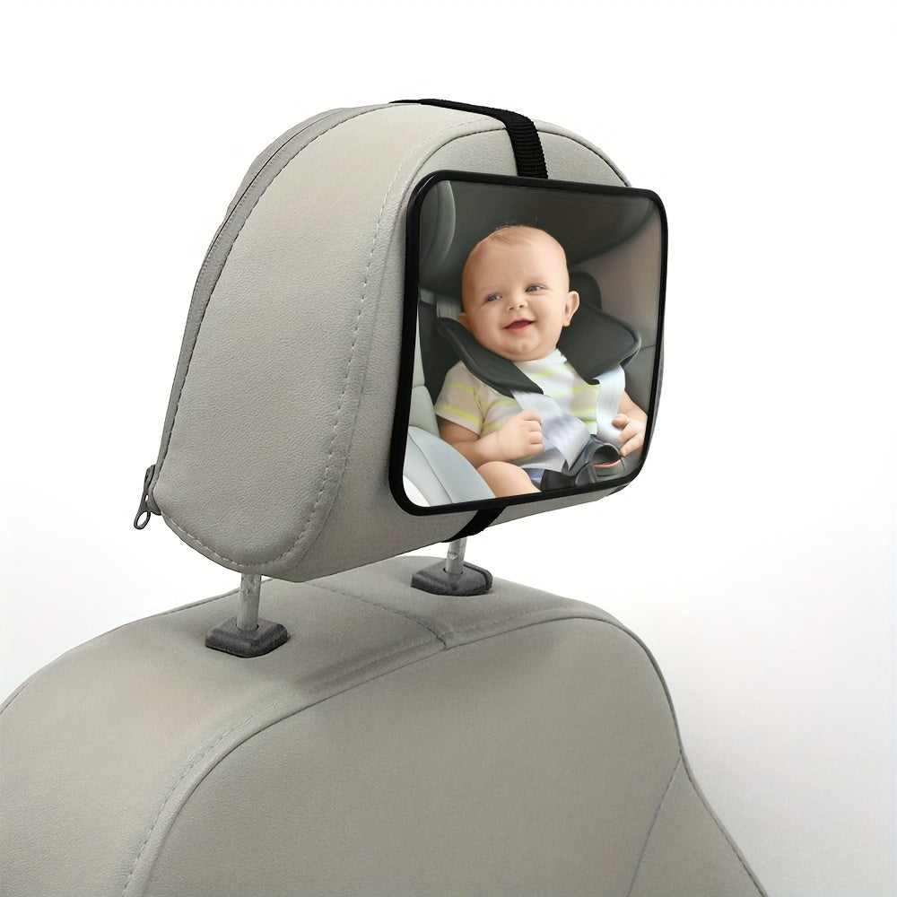 Kids Car Seat Mirror Convex Rectangle Safety Mirror for Children Ages 3-12