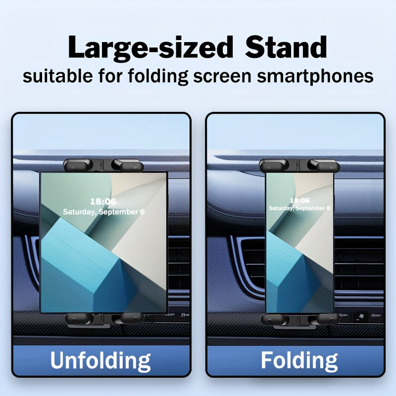 Soporte universal para teléfono y tableta para ventilación de coche, duradero, de ABS, ajustable y giratorio