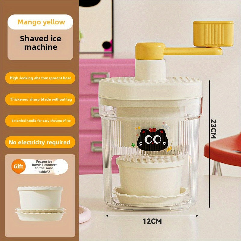 4 piezas de cortadores de hielo con diseño de gato lindo, manuales, creadores de arena de hielo, cuencos, platos, cocina