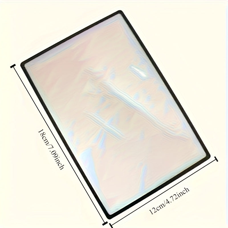 Clear PVC Magnifying Bookmark for Seniors Low Vision Full Page Magnifier