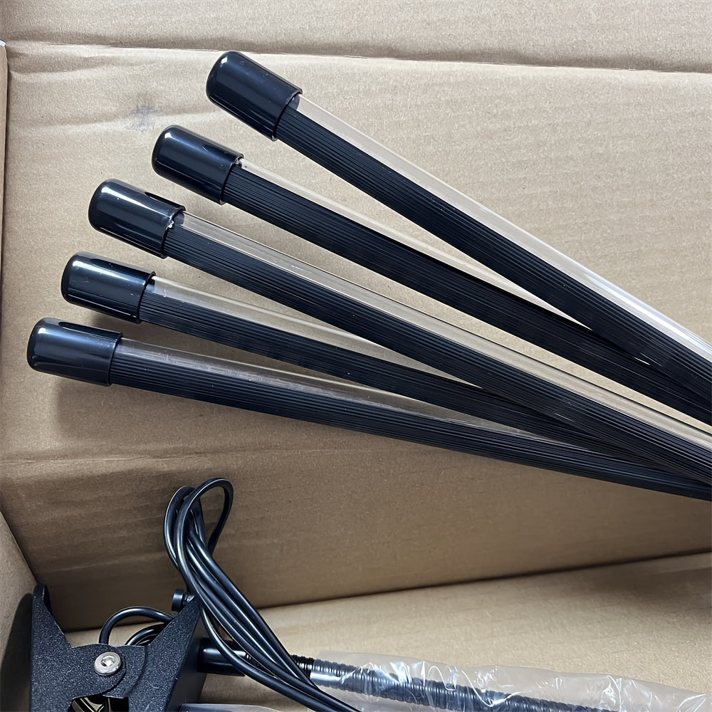 Red and Blue LED Plant Grow Light with USB, Adjustable 1-5 Heads for Indoor Plants and Greenhouse