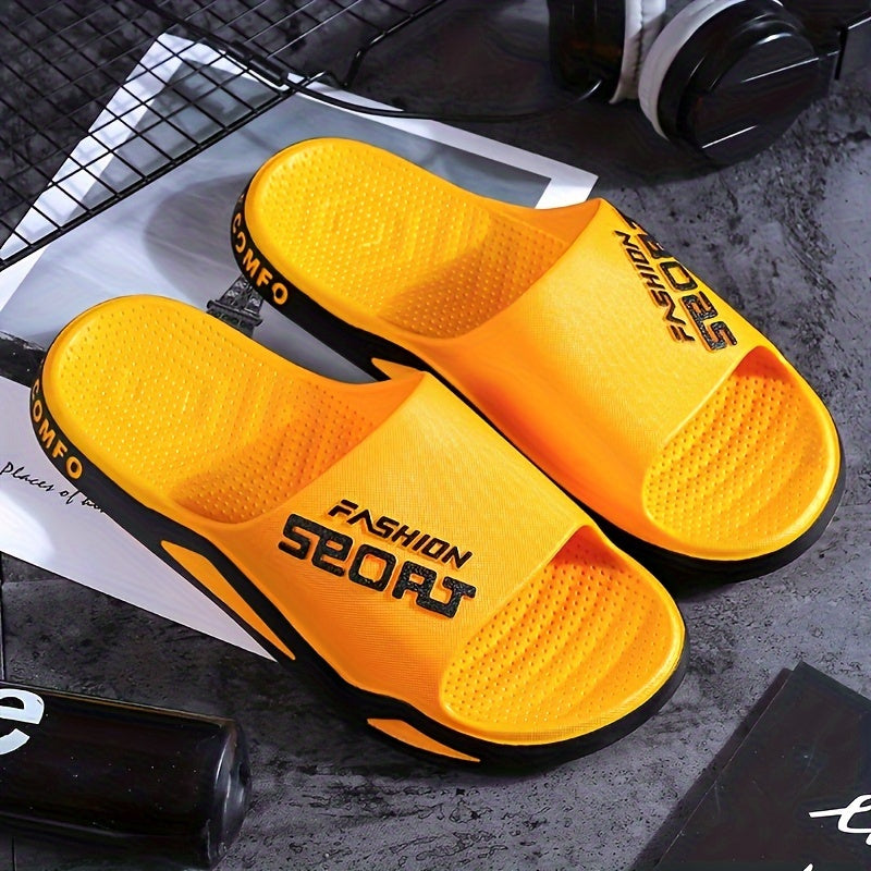 Unisex PVC Slip-On Slides for Indoor Outdoor Beach Summer Non-Slip Durable