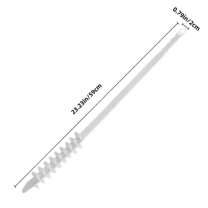 1 dona Plastik Kir yuvish mashinasi Barabanini tozalash cho'tkasi, Uzoq tutqichli Ichki idish tozalagich, Qo'lda ishlatiladigan Elektrsiz texnik xizmat ko'rsatish asbobi.