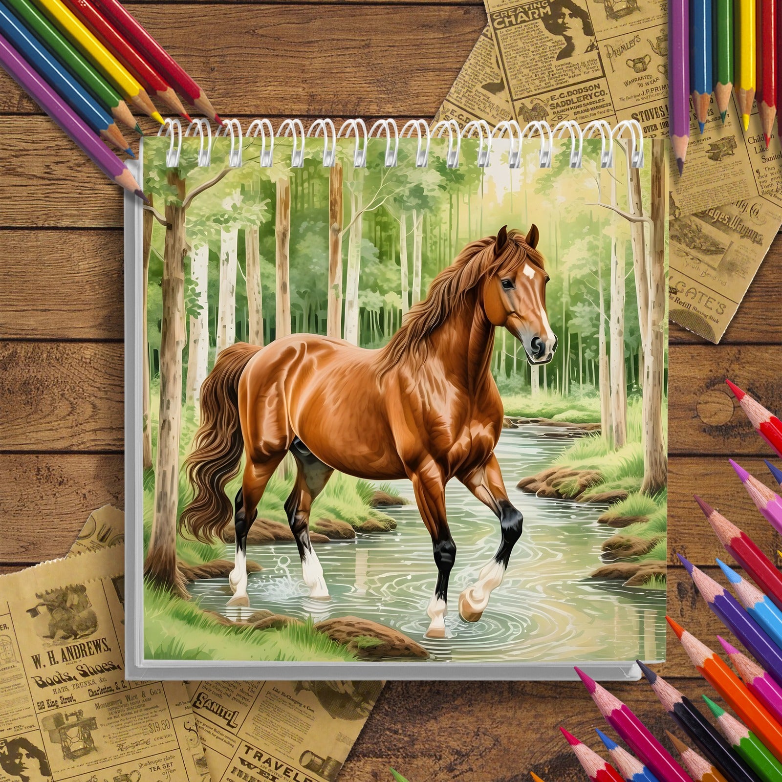 Adult Horse Coloring Book for Relaxation and Creativity, Intricate Designs, All Skill Levels