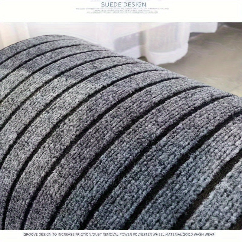 Striped Water-Absorbing Door Mat Non-Slip Oil-Proof Washable Bathroom Rug