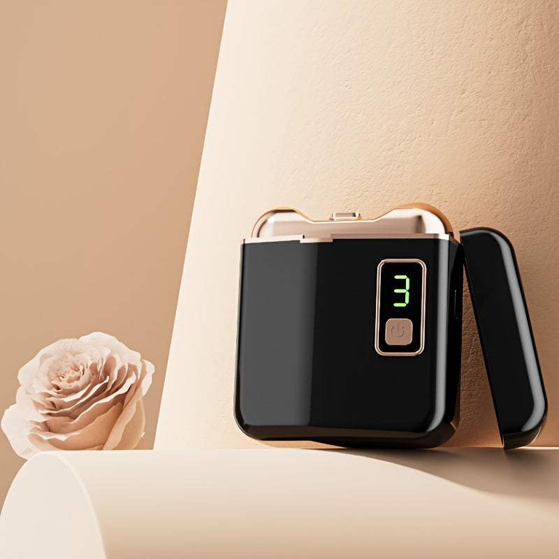 Rechargeable Electric Nail Clipper for Adults with Silent LED Light and Three-Speed Nail Grinder