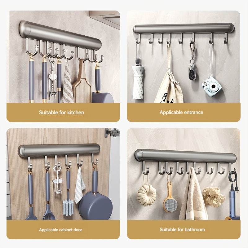 Kitchen Wall Hook Space Aluminum for Spatulas Keys Spoons 1 Piece