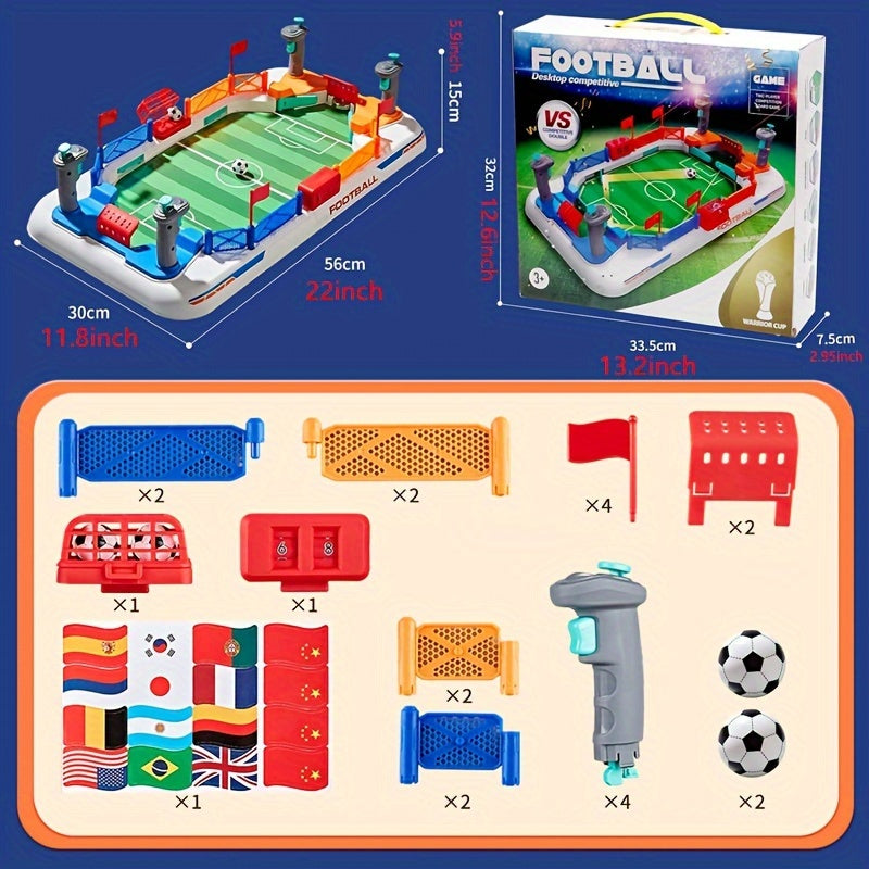 Interactive Table Football Game for Kids Ages 3-8 2-in-1 Puzzle Board Game Plastic