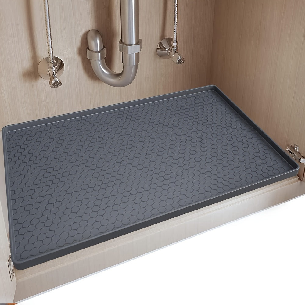 Waterproof Silicone Under Sink Mat for Kitchen and Bathroom Cabinets 71x48 cm