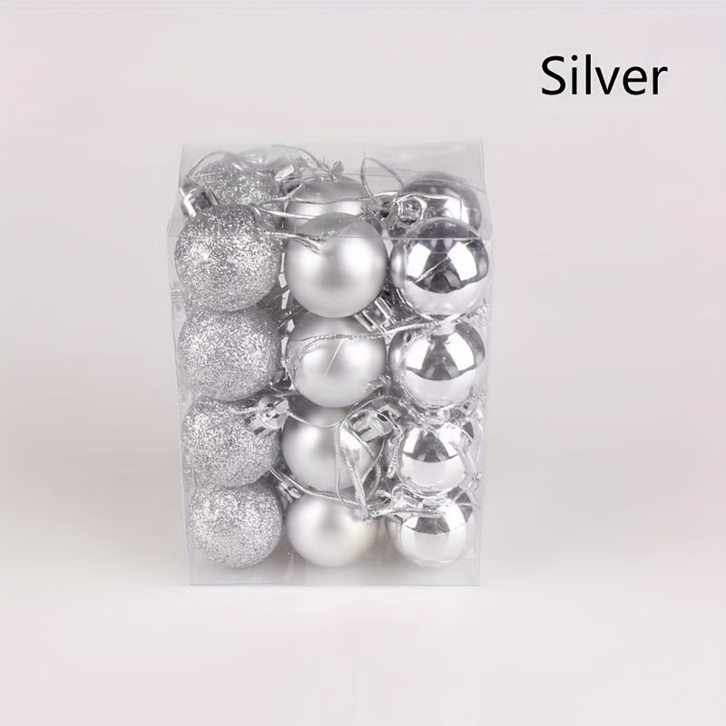 24 decoraciones de bolas de Navidad para centros comerciales, hoteles, KTV, bodas y fiestas navideñas