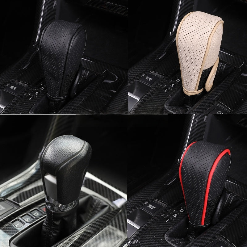 Universal PU teri avtomobil g'ildirakni uzatish uchun qopqog'i, qo'l tormozining yostiqchasi, avtomobil ichki bezaklari