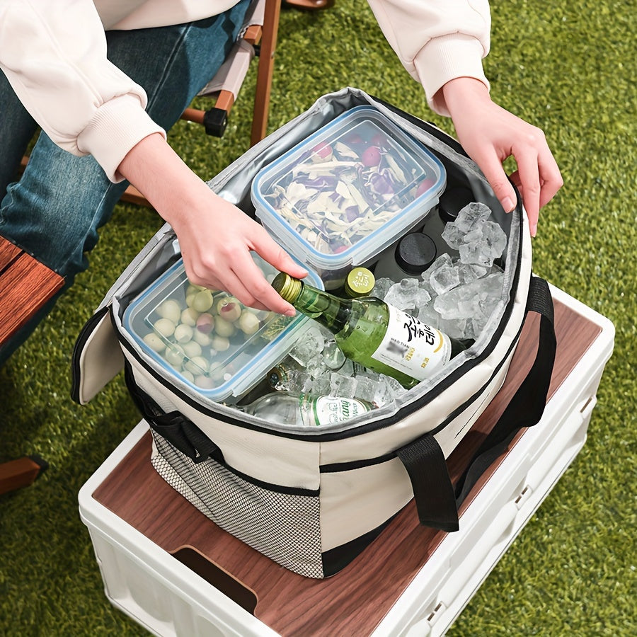 Portable Thermal Bento Bag for Food Delivery and Lunch, Large Capacity Insulated Tote