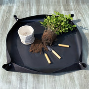 Gardening Floor Mat for Potting and Soil Changing Black