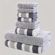 Set of 8 Ultra-Soft Absorbent Towels for Spa Hotel Steam Baths and Foot Therapy
