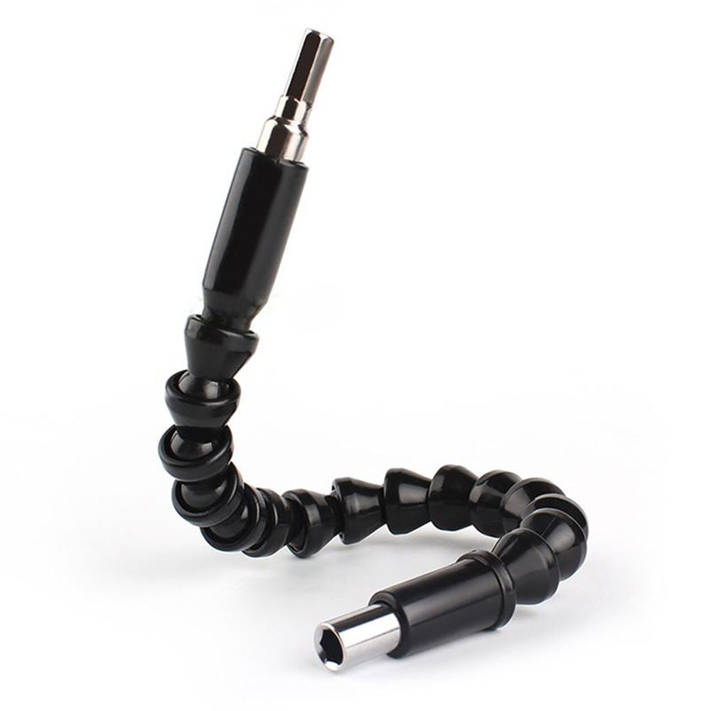 Универсальное гибкое металлическое расширение для сверла с шестигранным хвостовиком 300мм, черное