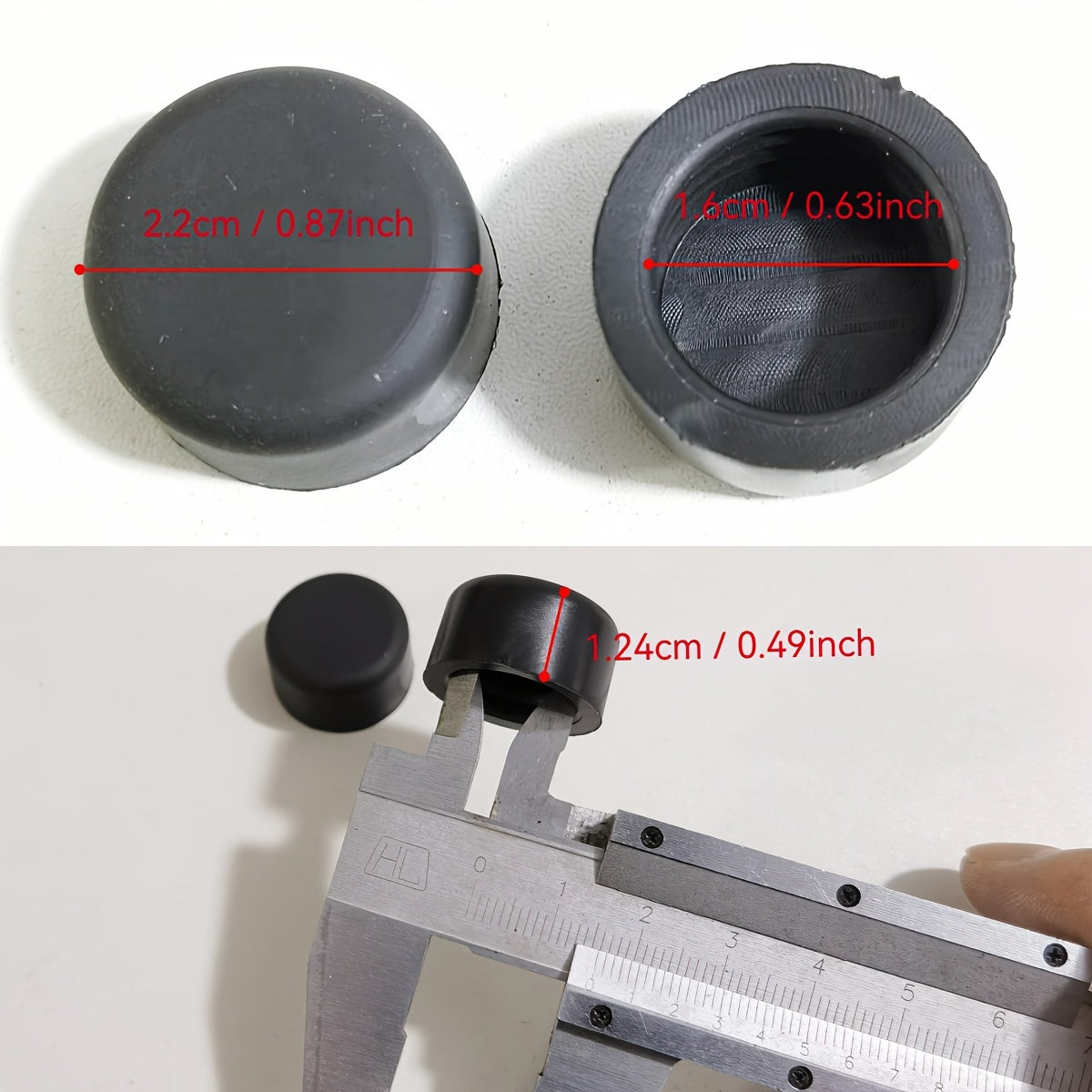 2 Pcs Rubber Caps Wiper Arm Fixing Screws Covers for Cars Protect Dirt