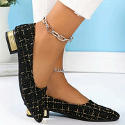 Women's Petite Flat Shoes Soft Heel Slip-On Pointed Toe Spring Autumn