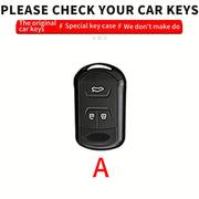 Keyless Remote Case for Cars Zinc Alloy Black Red Key Holder with Keychain
