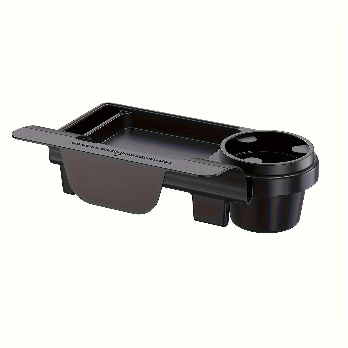 Universal Car Organizer with Cup Holder and Phone Slot, Lightweight Plastic