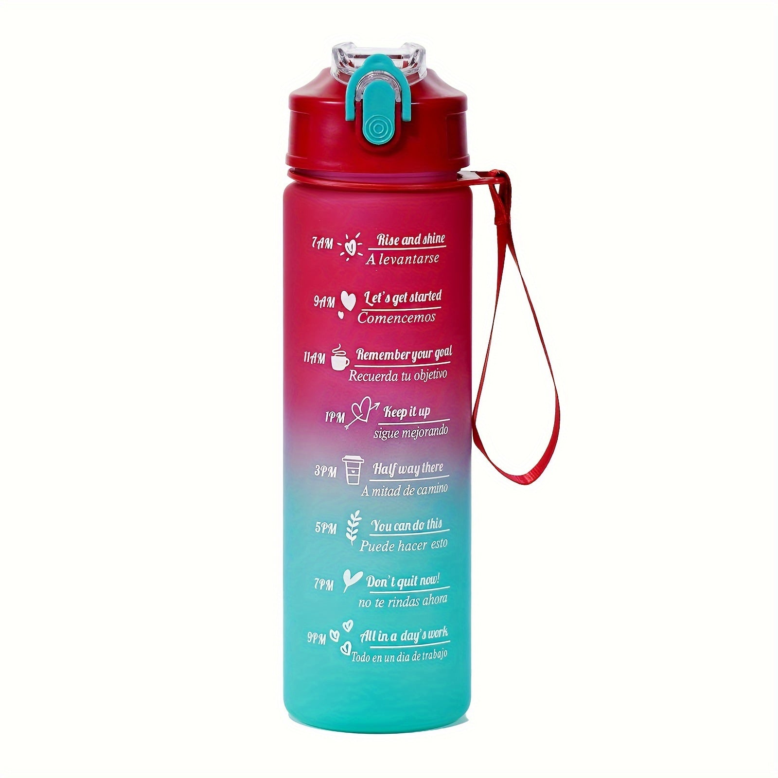 Leak-Proof Rectangular Sports Water Bottle 28oz 10.5oz BPA-Free PVC-Free