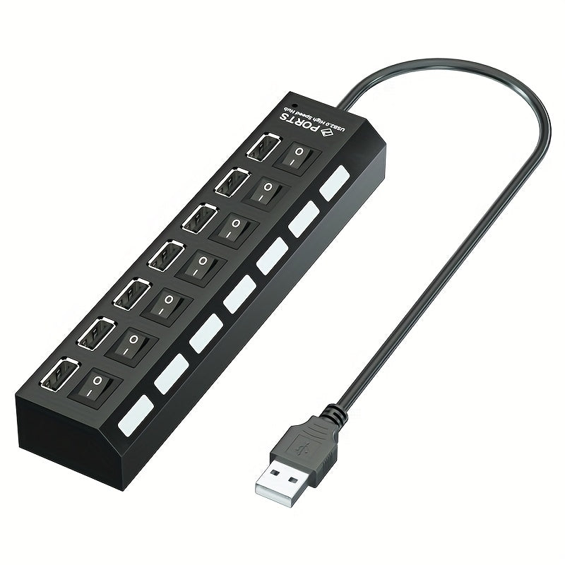 Universal USB Hub 4/7 portli kompyuter sichqonchasi, klaviatura, xotira kartasi uchun o'tkazgich