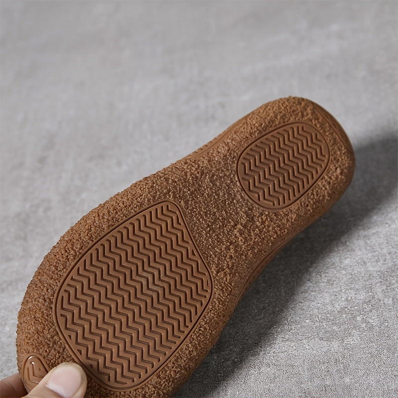 Women's Slip-On Flat Shoes Round Toe Low Cut Casual Famous Designer