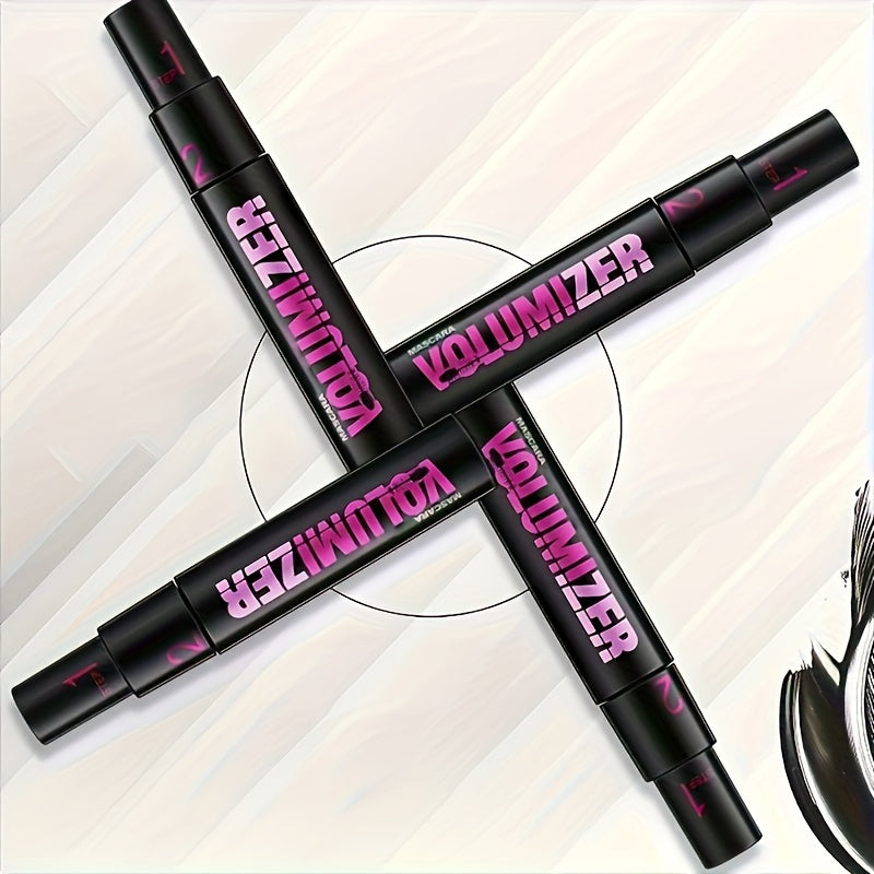 Women's Waterproof Double-Headed Mascara Long-Lasting with 3D Dense Lashes