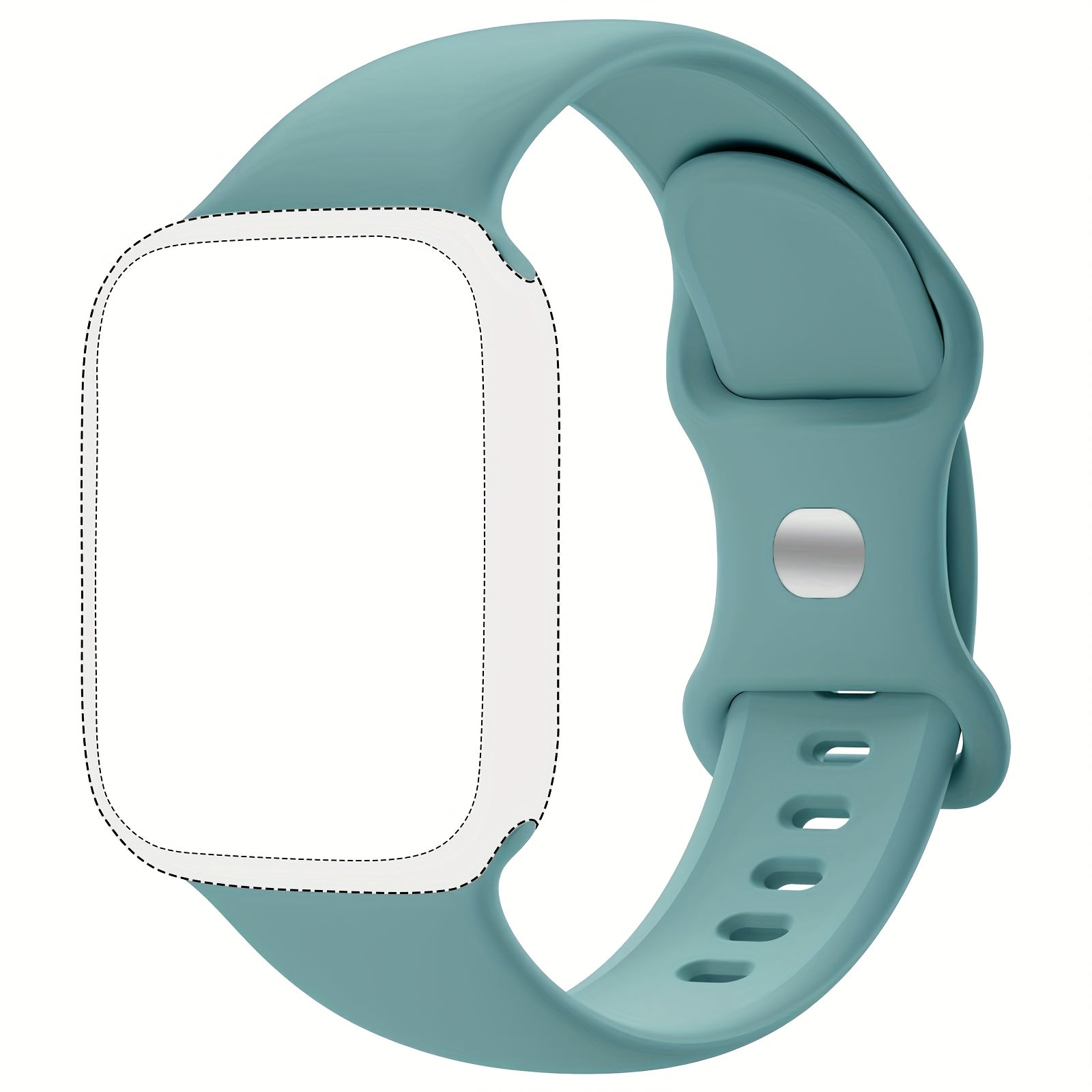 Silicone Sport Watch Band for Men and Women Waterproof Flexible Compatible with Apple Watch Series