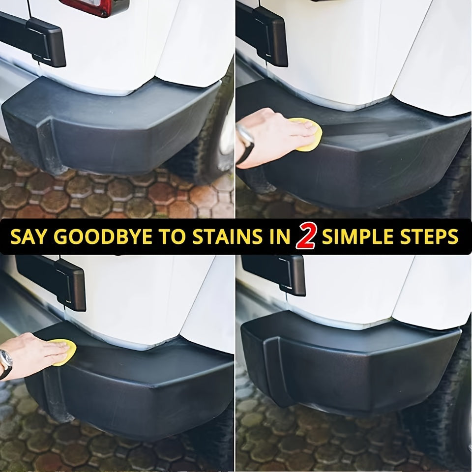 Car Rubber Restorer Cream for Black Leather Plastic Shine Durable Coating