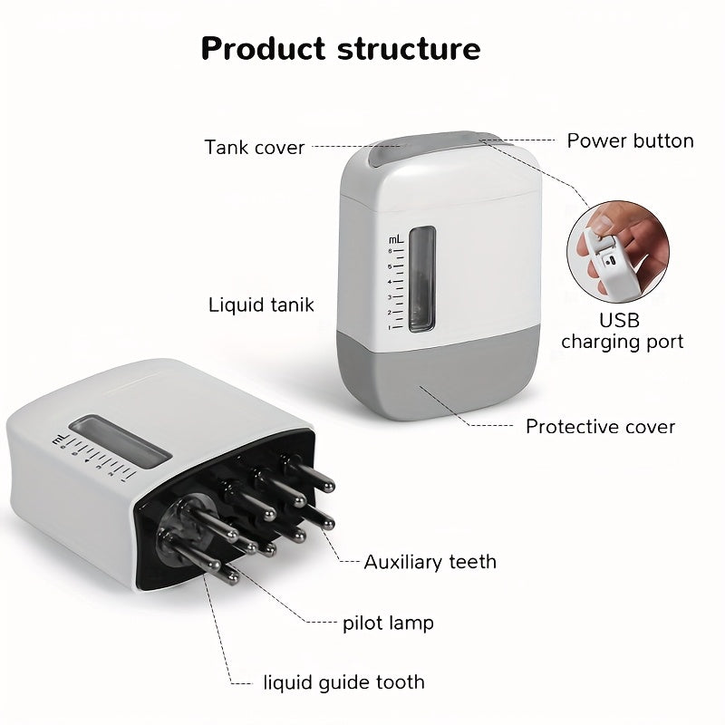 Mini titraydigan bosh massaj tarozi, dam olish uchun aylanadigan to'p bilan, qayta zaryadlanadigan litiy batareyasi bilan portativ soch parvarishlash vositasi. Sochni detoks qilish uchun ideal 14-fevral sovg'asi.
