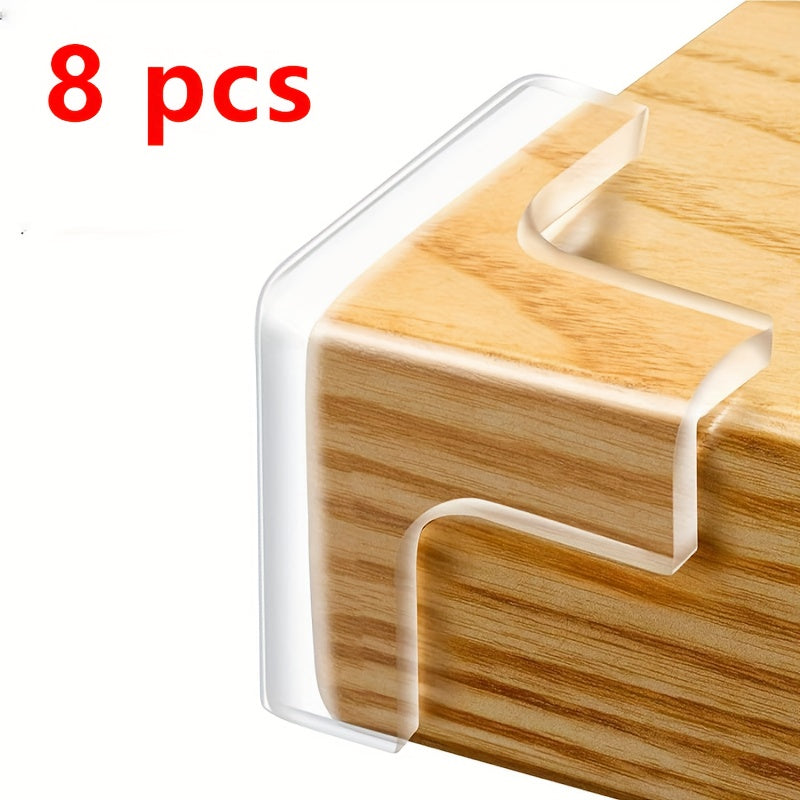 Clear Transparent Silicone Corner Protectors for Furniture Edges 4-16pcs