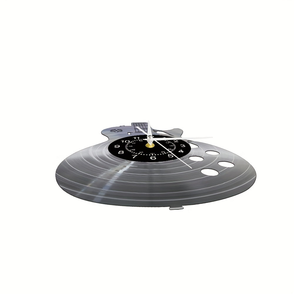 Guitar Vinyl Wall Clock Unique Gift for Guitar Players Home Decor