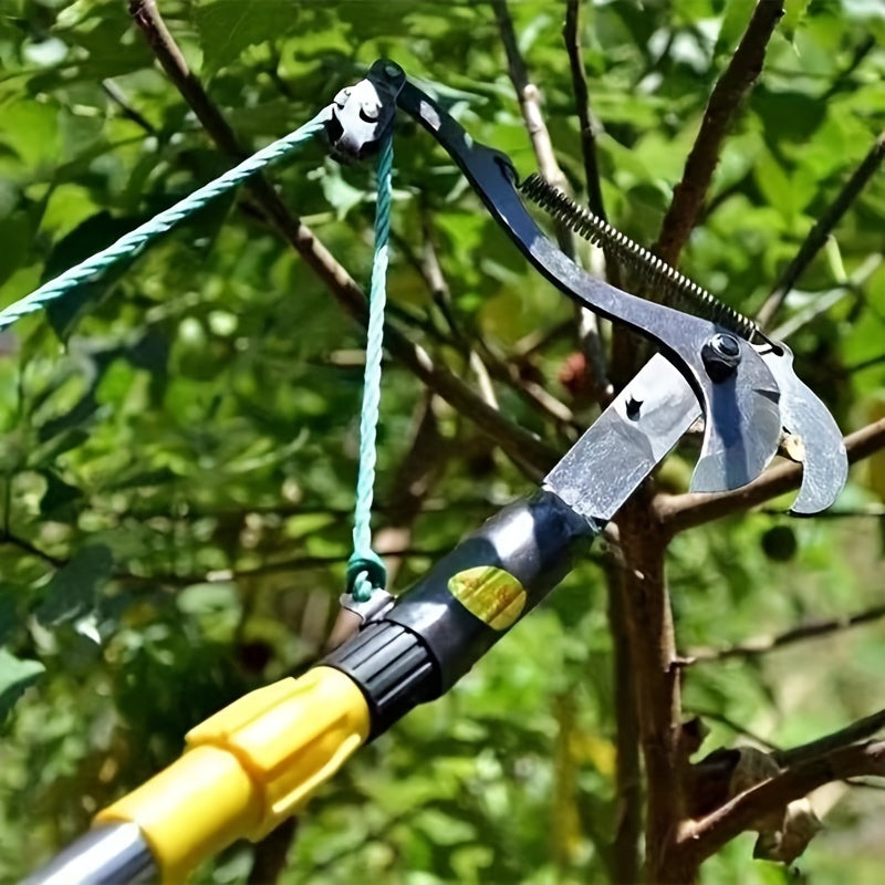 High Aerial Extension Pruner with Cord for Branch Cutting and Fruit Picking