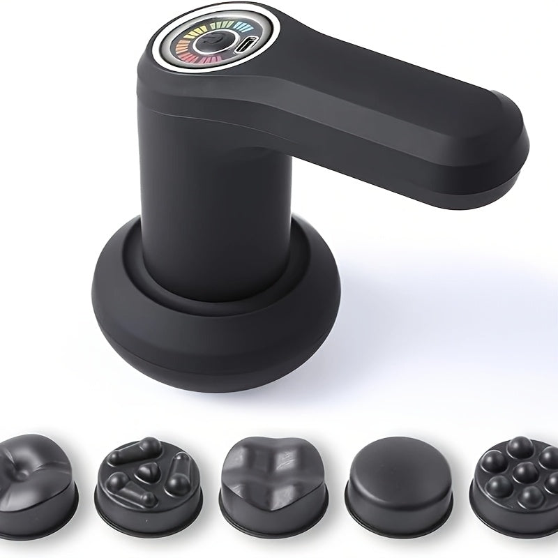 Masajeador eléctrico de grasa con 5 cabezales de masaje y vibrador para piel naranja para relajación corporal