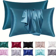 Luxurious Soft Satin Pillowcase for Bedroom and Guest Room Decor
