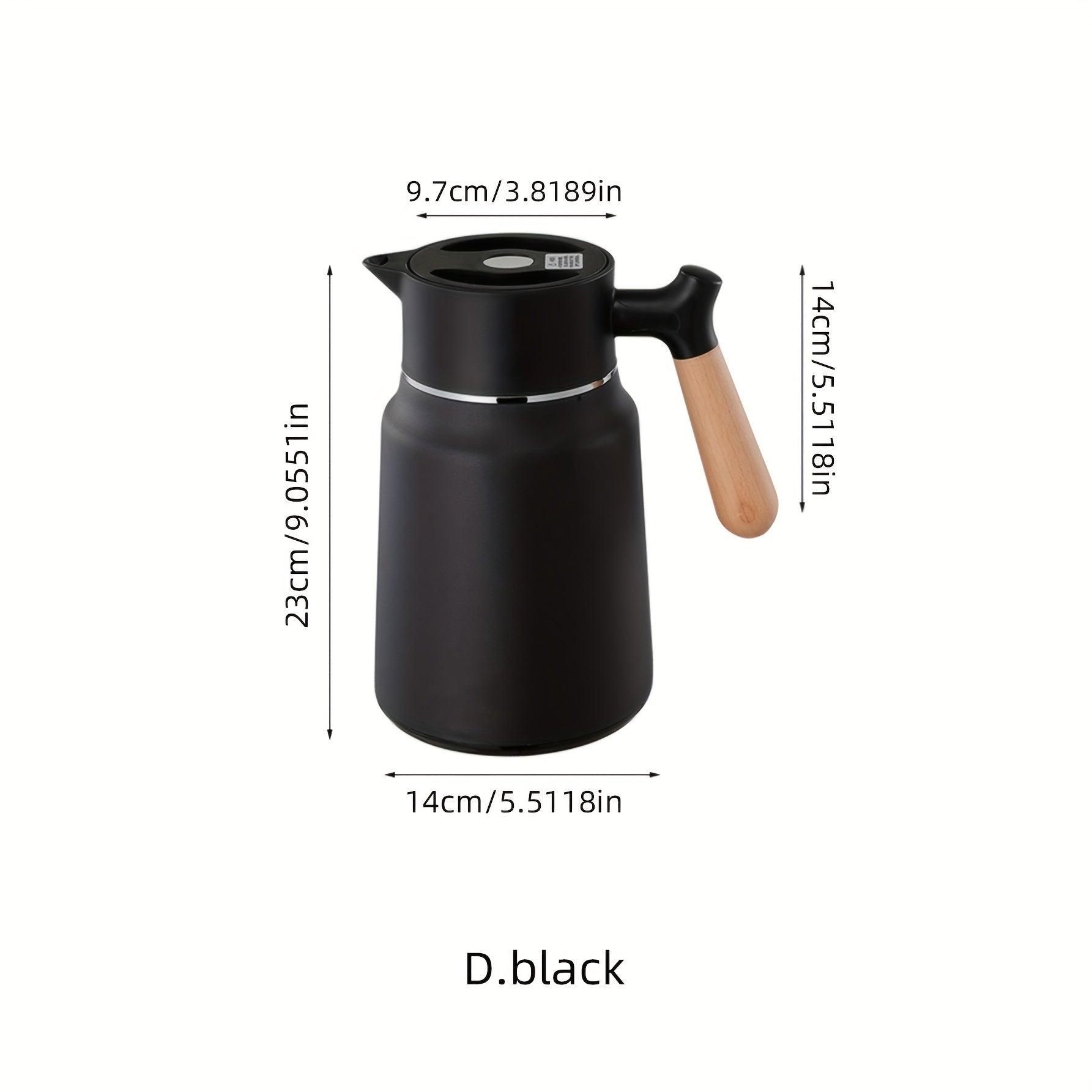 Stainless Steel 1.5L Double-Wall Vacuum Insulated Carafe Hot Water Dispenser