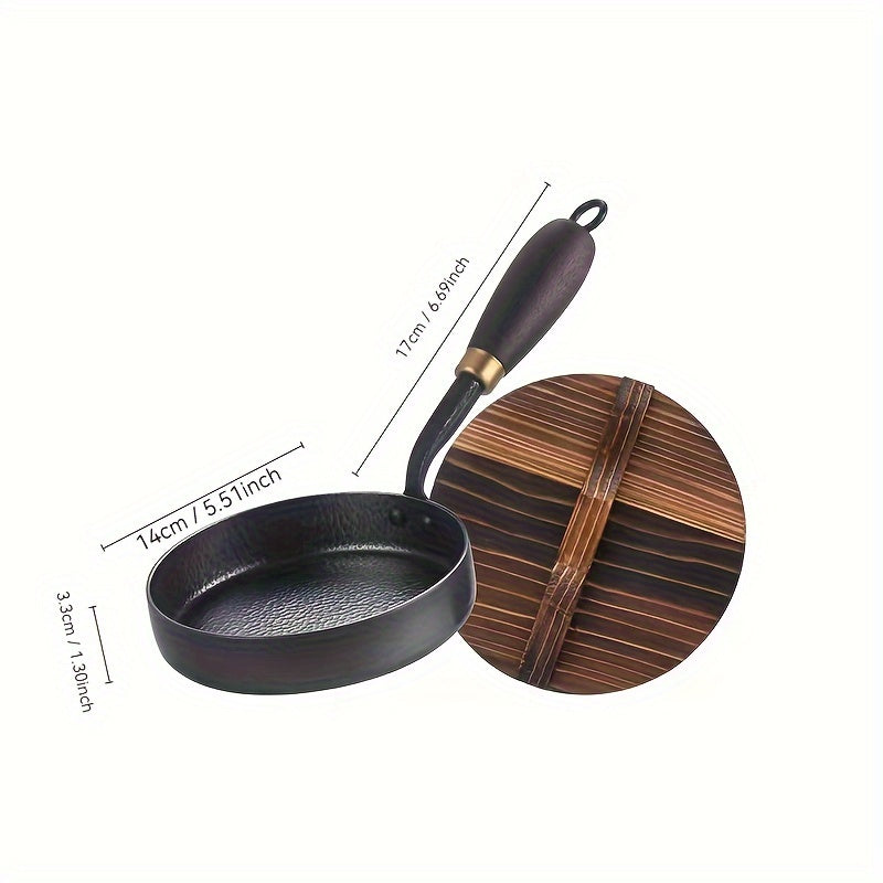 Cast Iron Skillet with Cover Non-Stick Surface for Pancakes and Steaks